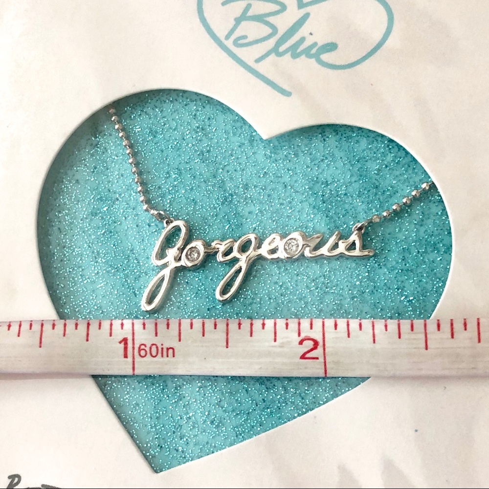 Betsey Johnson ‘Gorgeous’ Silver Necklace HTF/NWT! - Picture 5 of 5